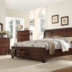 🪵 Wood Storage Bedroom Set – Classic & Functional! 🪵 Pay Just $39’Down & Make It Yours! 