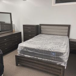 Brand New Complete Bed With Orthopedic Mattress For $499