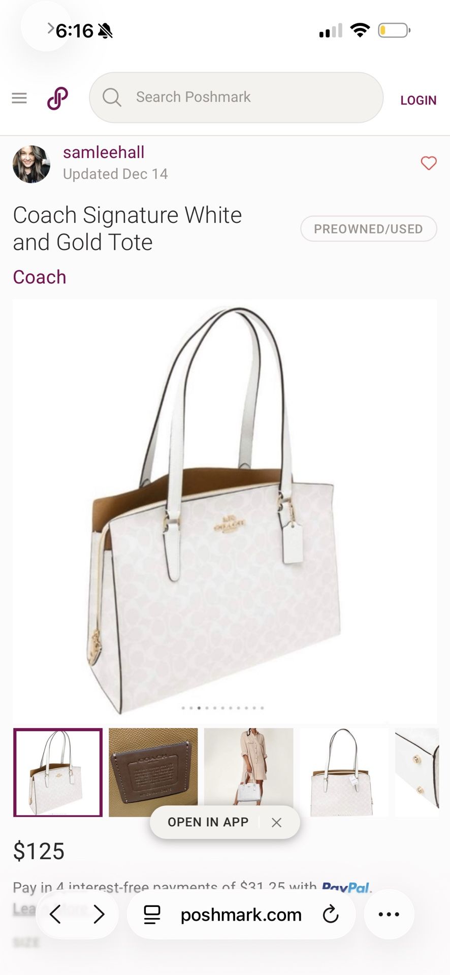 Coach Tatum Carryall