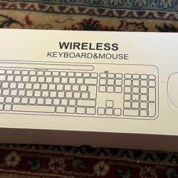 New Black Wireless Keyboard&Mouse
