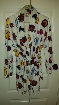 Charlotte Russe long sleeve winter Hippie motiff robe