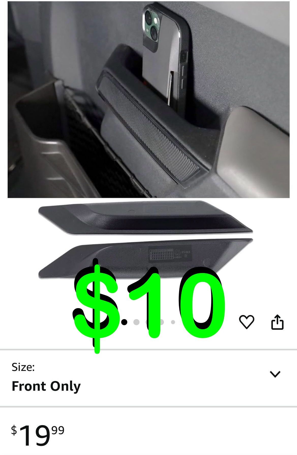 IAG Performance - Ford Bronco 2021+ 2/4 Door (Not Sport) Line Front Door Handle Insert Pockets (1 Pair) for Ford Bronco 2021+ 2/4 Door (Not Sport)
