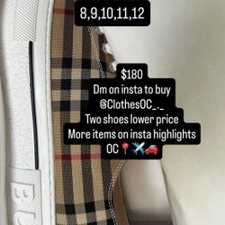 Burberry Men’s Brown Converse 