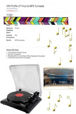 ION PROFILE LP vinyl converter