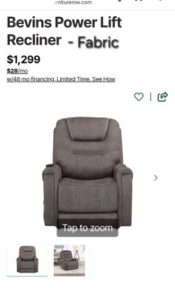 Pair of Bevins Leather Power Lift Chairs.    Moving.     Non-smoking home