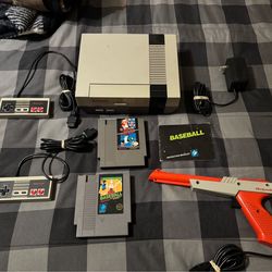 Nintendo Entertainment System Bundle w/ Games and Zapper