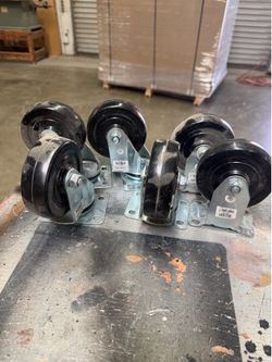 4" Heavy Duty Swivel Caster 6 pc