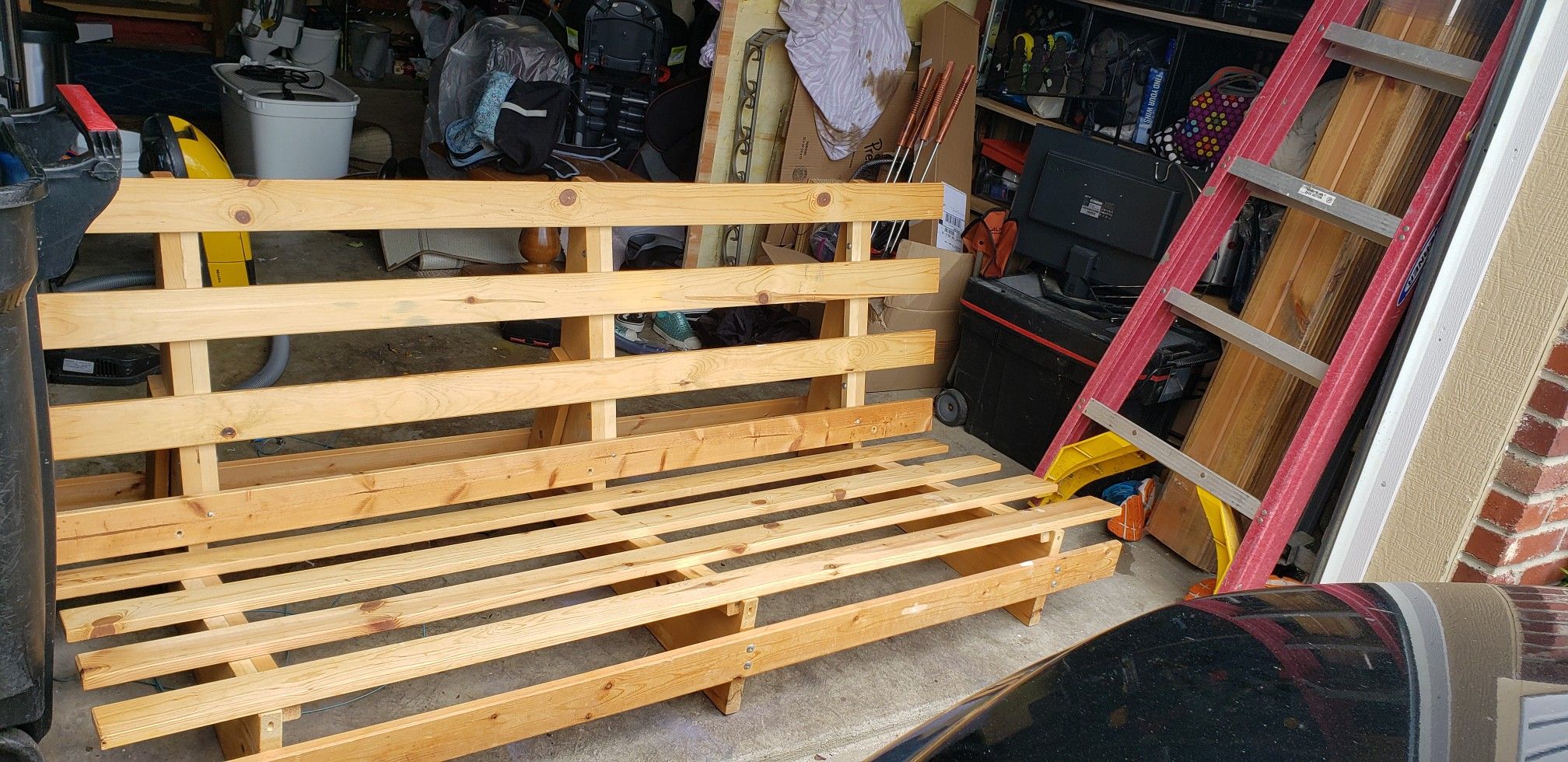 Futon frame wooden