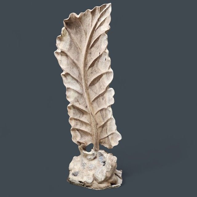 6 Ft Driftwood Decor Leaf Flooring Statue