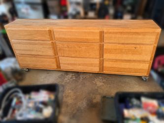 Two Garage Workshop Storage Cabinets on Casters