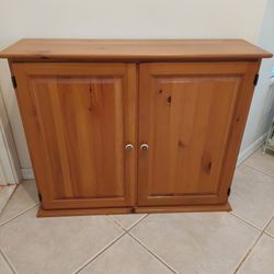 Solid Wood Two-door Storage Cabinet/Bookshelves