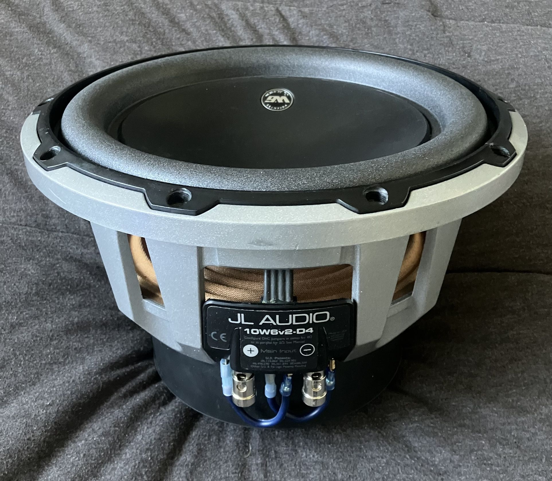 JL Audio 10W6V2-D4 10” 4 Ohm DVC Subwoofer Excellent Condition