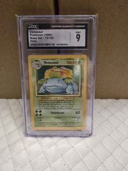 Pokemon Venusaur Base Set Cgc 9