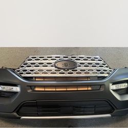 Front Bumper Assembly With Grilles And Foglights For 2020 Explorer