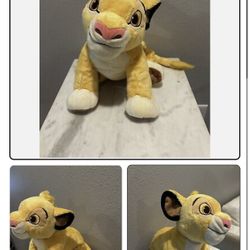 Disney Collection Original The Lion King Simba Plush Stuffed Animal Toy 14 In