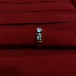 14k Diamond And Gold Engagement Ring