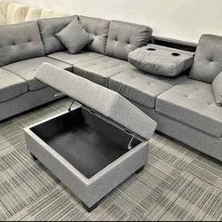 New Sectional In Box Free Ottoman Buy Now Pay Later $39 Down 