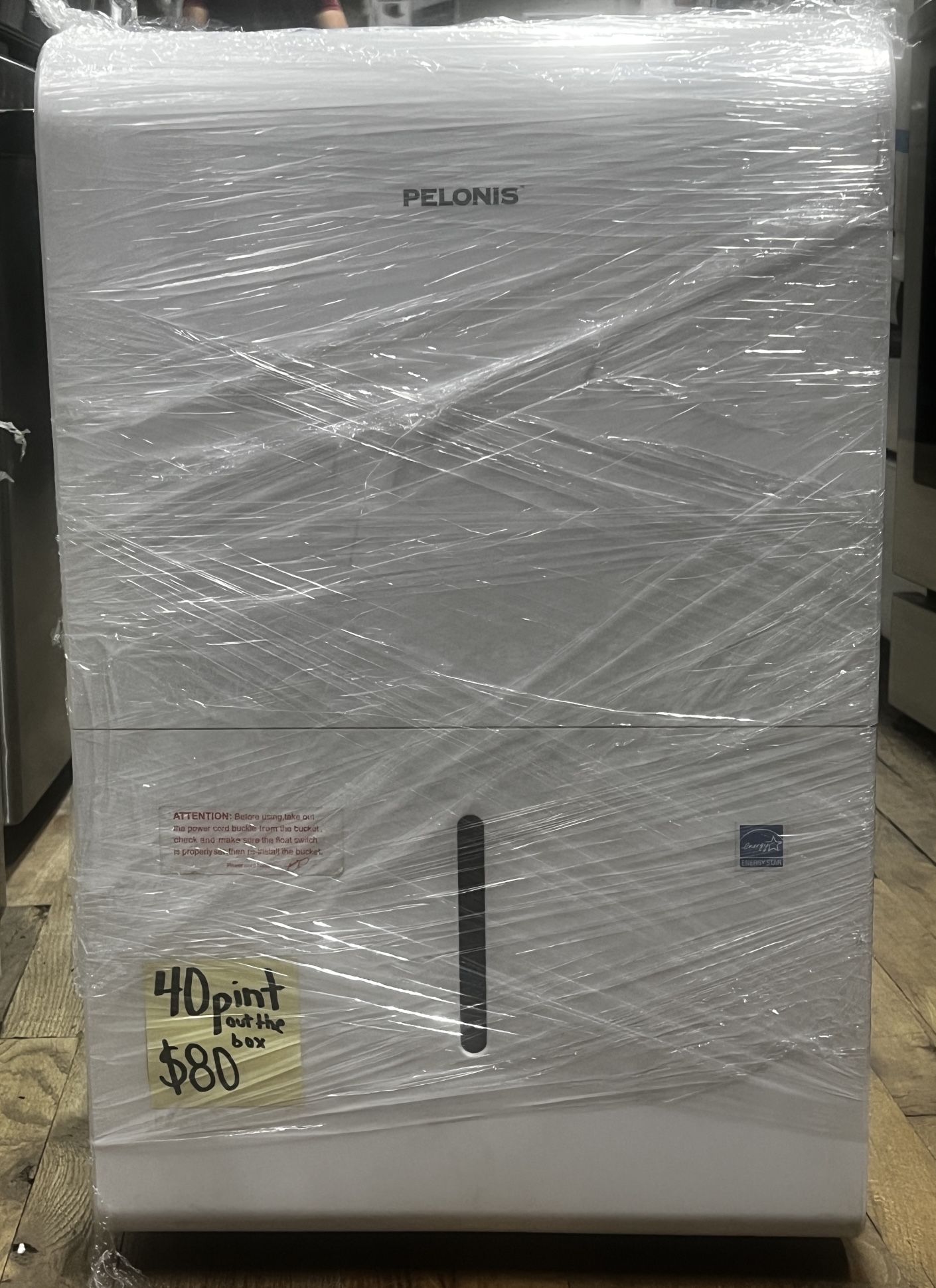 Pelonis Dehumidifier 40 Pints Out Of The Box