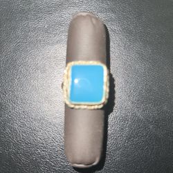 Silver, Blue Stone (Ring)