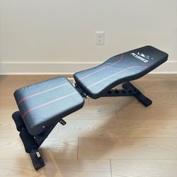 FLYBIRD Adjustable Bench,Utility Weight Bench for Full Body Workout- Multi-Purpose Foldable Incline Bench (Black) 