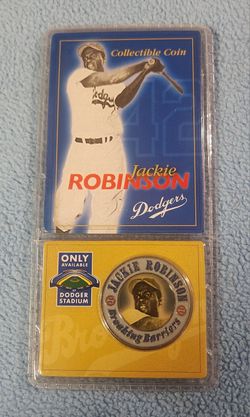 Jackie Robinson #42 Brooklyn Dodgers Collectible Coin 1(contact info removed)