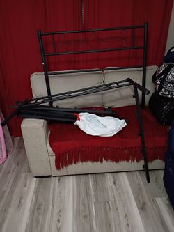 Twin frame and mattress