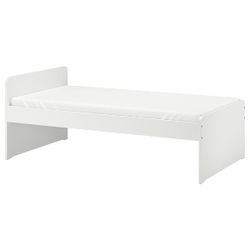 Ikea White Twin Bed Frame with Headboard