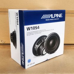 Alpine 10" Subwoofer 4-Ohm Bass Speaker 750 Watts Bass Line Series W10S4 🚨 Payment Options Available 🚨 No Credit Needed 🚨