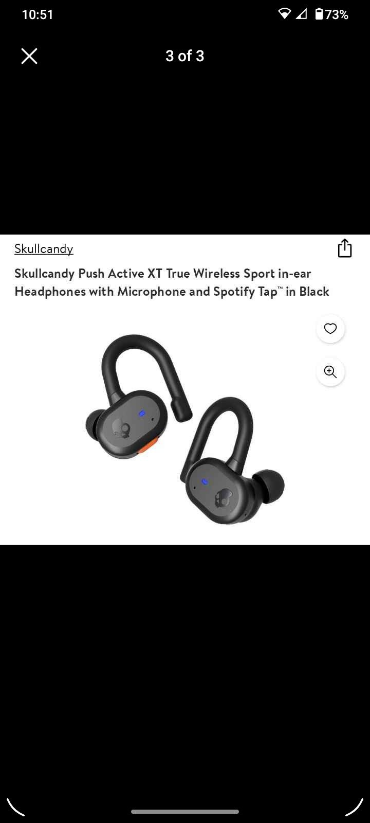 Skullcandy push active true wireless headphones