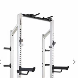 Squat Rack, Weights Plates, Bench And Olympic Barbell 