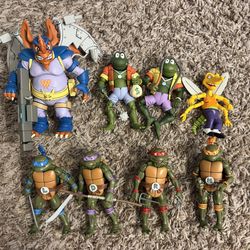 Lot of 8 NECA Cartoon Teenage Mutant Ninja Turtles TMNT Wingnut See Photos