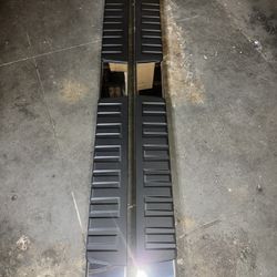 2007 To 2019 Chevy Silverado GMC Sierra Crew Cab Chrome Running Boards Side Steps Estribos Escalones