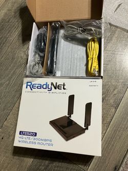 ReadyNet 4G-LTE/300Mbps Wireless Router. LTE520 Model (New)