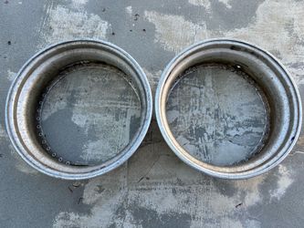 2x 18x6 inner work barrels for 3 piece wheels - Used