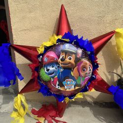 Paw Patrol Star Pinata With Balls