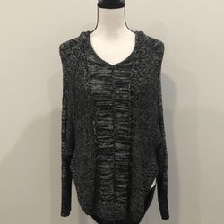 Athleta Marled Sweater Hoodie