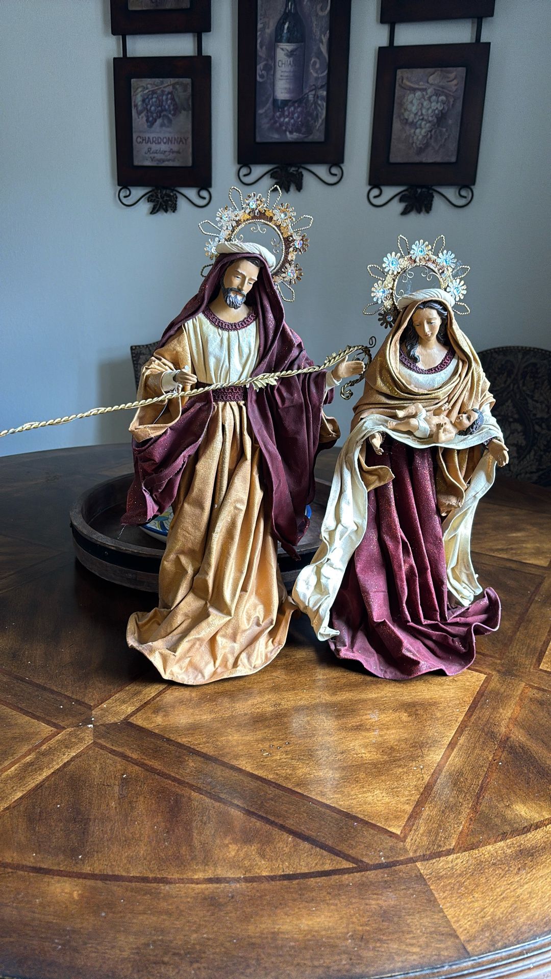 Joseph, Mary and baby Jesus