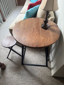 Table - 2 Pull Out Attached Stools