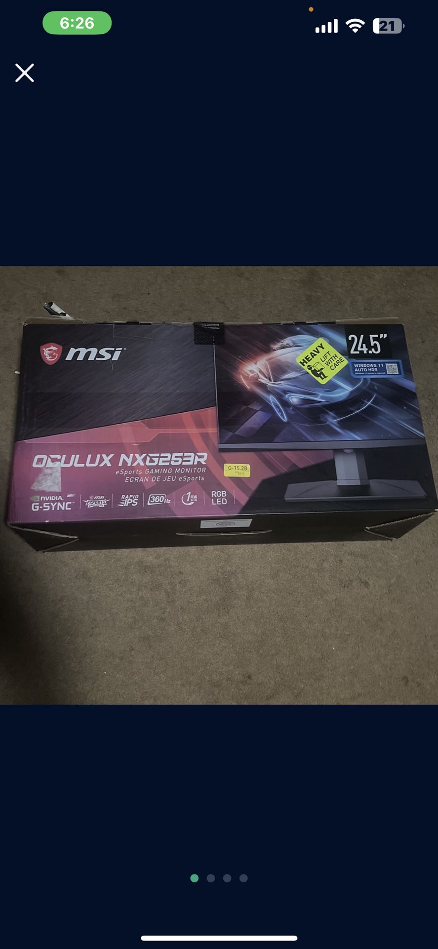 MSI 360hz Gaming Monitor