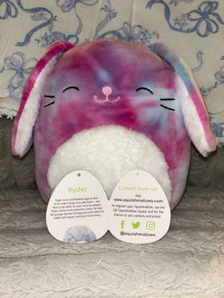 Ryder the Spring/Easter Tye-Dye Bunny Squishmallow