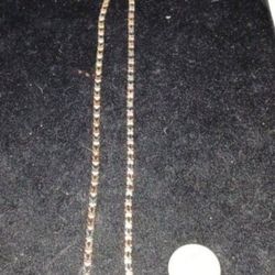 10k gold tri tone necklace
