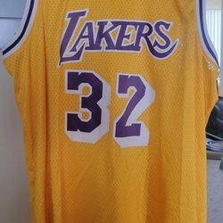 Lakers Magic Johnson Throwback Jersey 