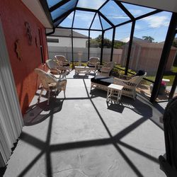 11 piece white wicker set.