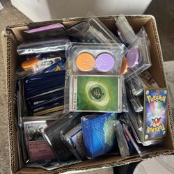 Box Full Of Bulk Pokemon Cards From Packs 
