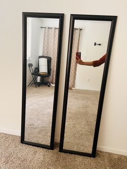 Set Of Two Full Size Mirrors, Almost New