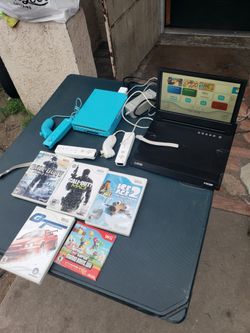 HDMI Converter included. 5 games. 3 pair of controls. All cables & sensors $200! Firm $250! Extra if you want tablet monitor. Trade are welcome