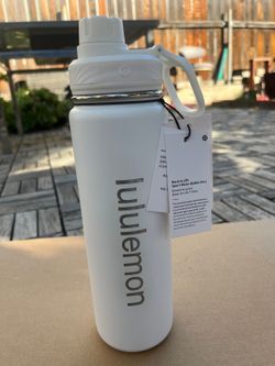 lululemon Back to Life Sport Water Bottle 24oz - White - New With Tags
