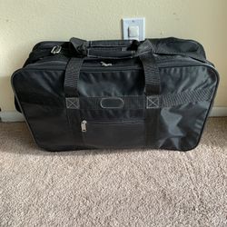 Shiro Softside Narrow Weekender Nylon Travel Bag Suitcase