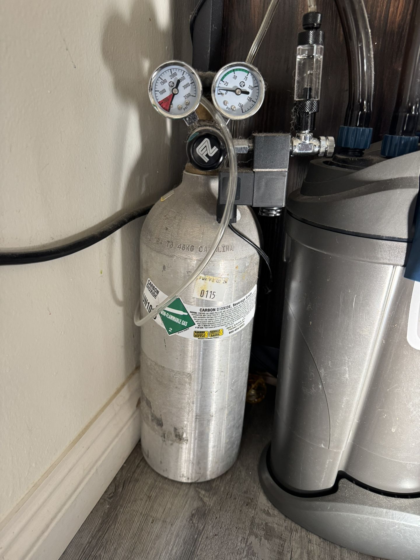 5lb Co2 Tank And Regulator For Fish Tank 