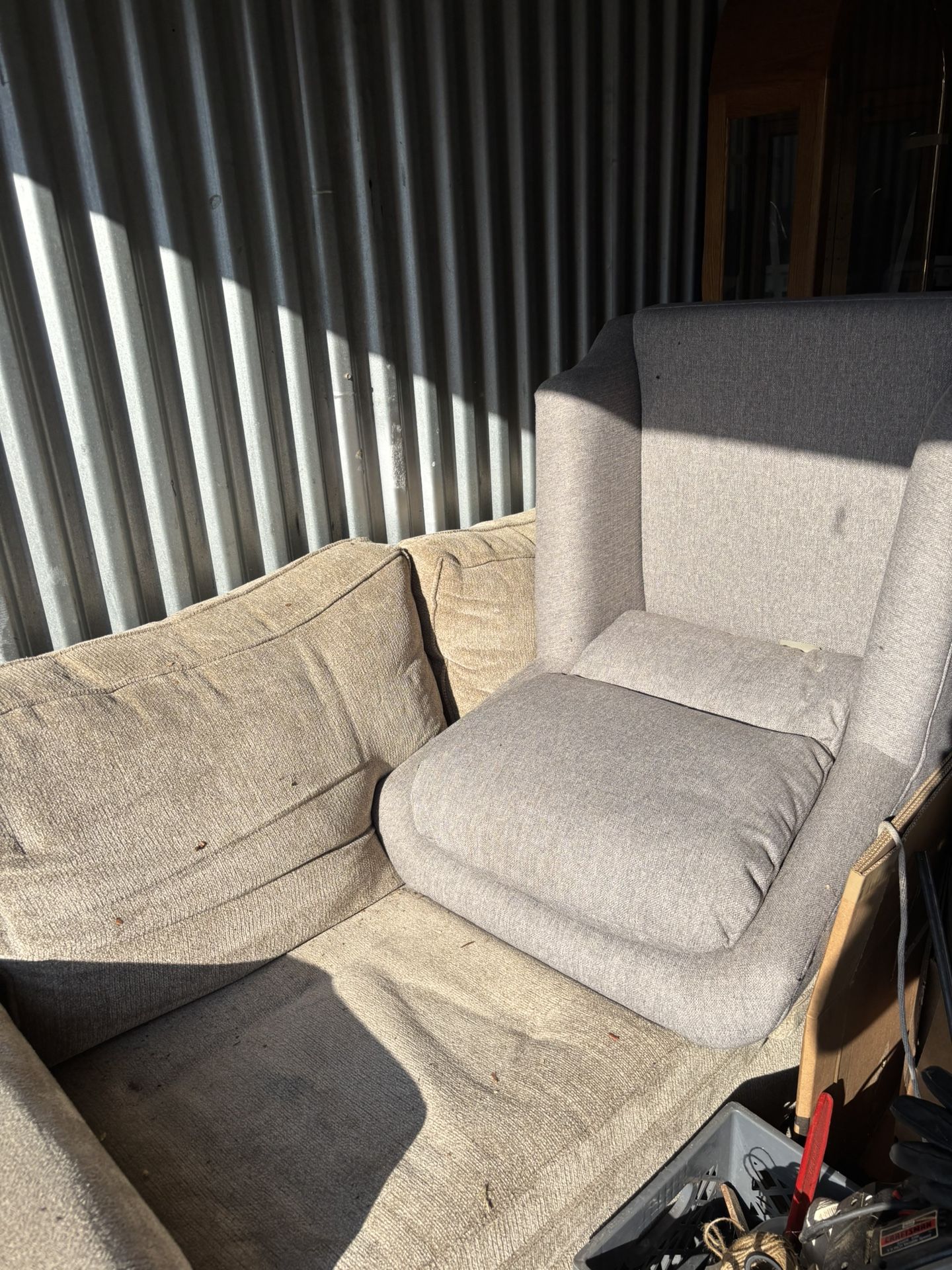 Free Couch ( Sleeper) & Chair And Oterman
